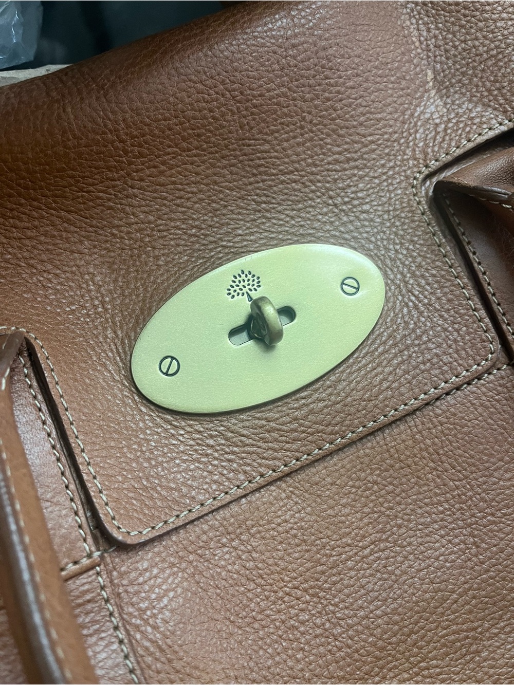 MULBERRY OAK NATURAL LEATHER BAYSWATER - Picture 5 of 16